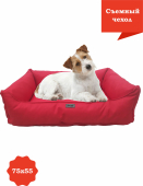 Лежанка  для животных красная 