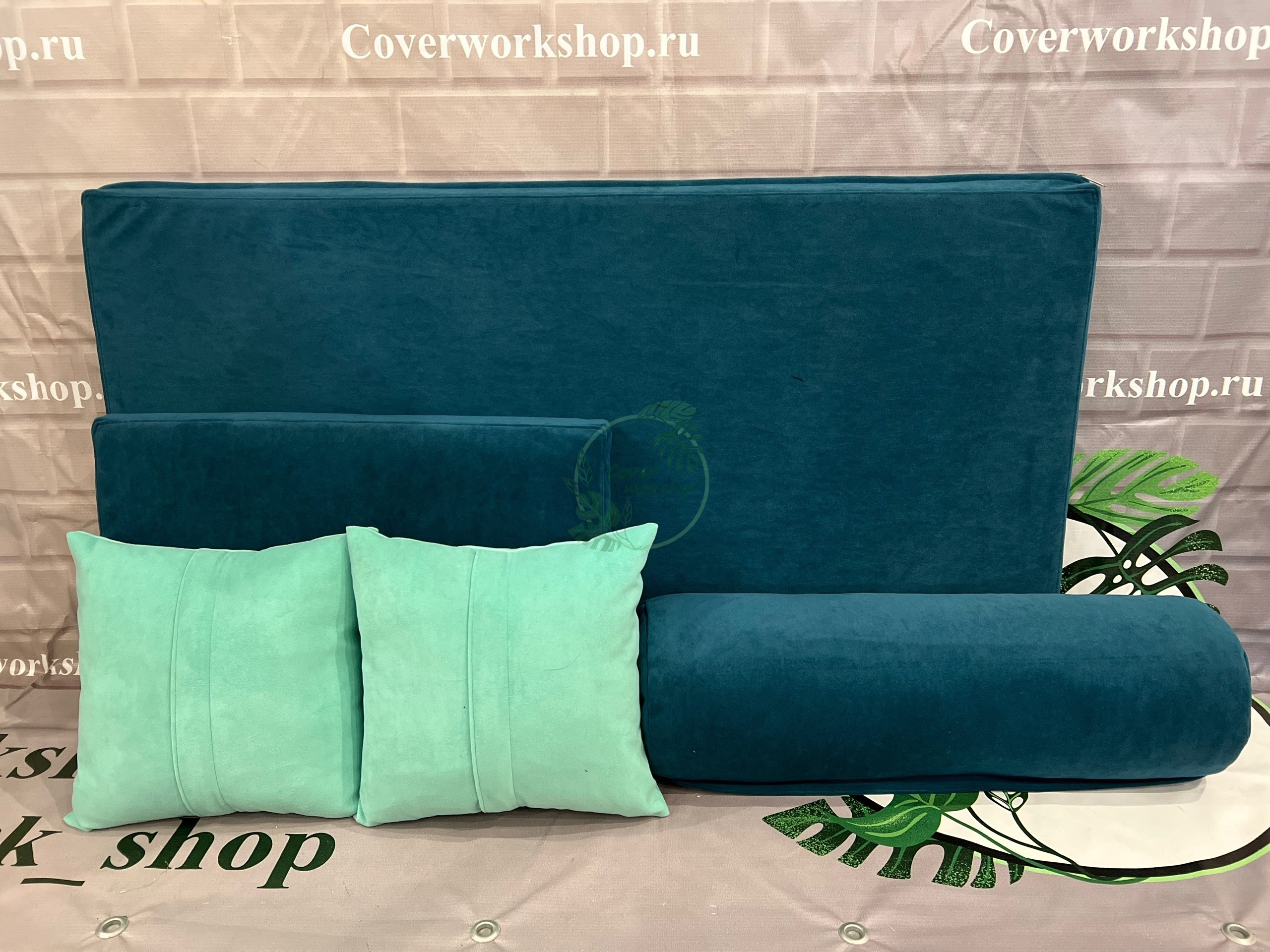 Матрас изумрудный на подоконник