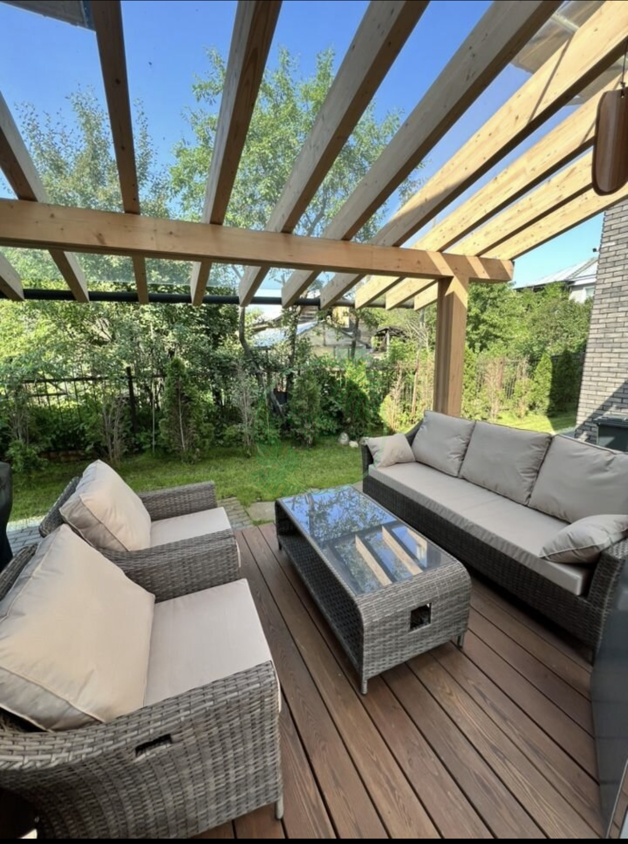 Подушки на ротанговую мебель из Оксфорд