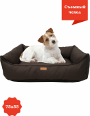 Лежанки  для собак и кошек  темно-коричневая 