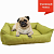 Лежак для животных салатовая  Для собак мелких пород / Средние и мелкие породы / Средние и крупные кошки