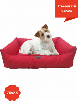 Лежанка  для животных красная 