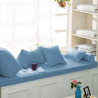 Матрас лежанка на подоконник Mura Blue