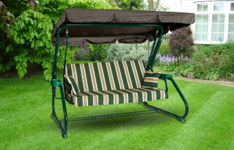 Тент для садовых качелей серый длина 210-225/ ширина 135-150