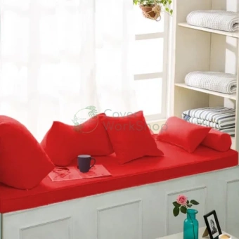 Матрас лежанка на подоконник Mura Night Red