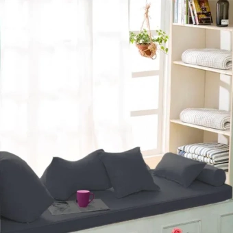 Подушка на подоконник Сandy graphite